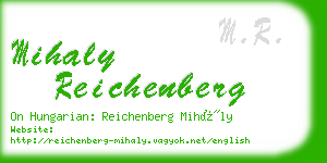 mihaly reichenberg business card